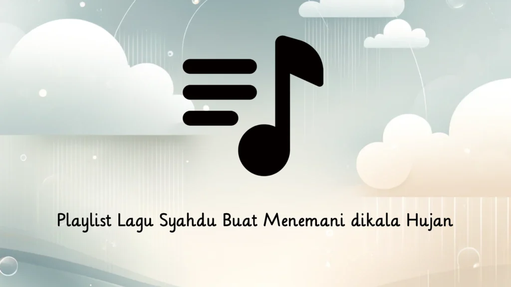 rekomendasi lagu untuk menemani hujan