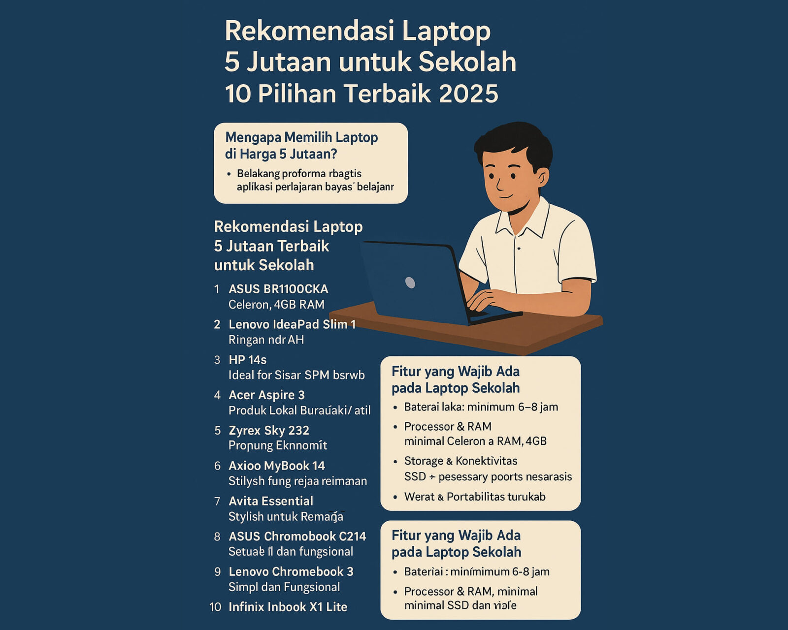 rekomendasi laptop dibawah 5 juta untuk sekolah