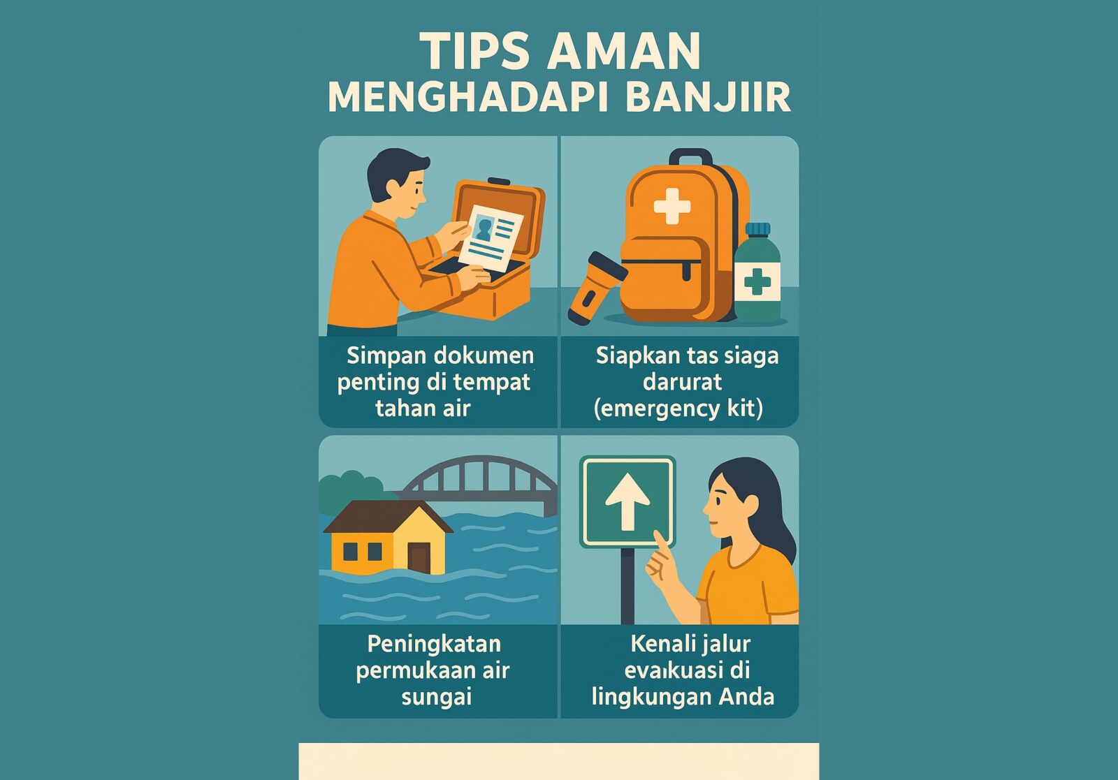 Tips menghadapi banjir